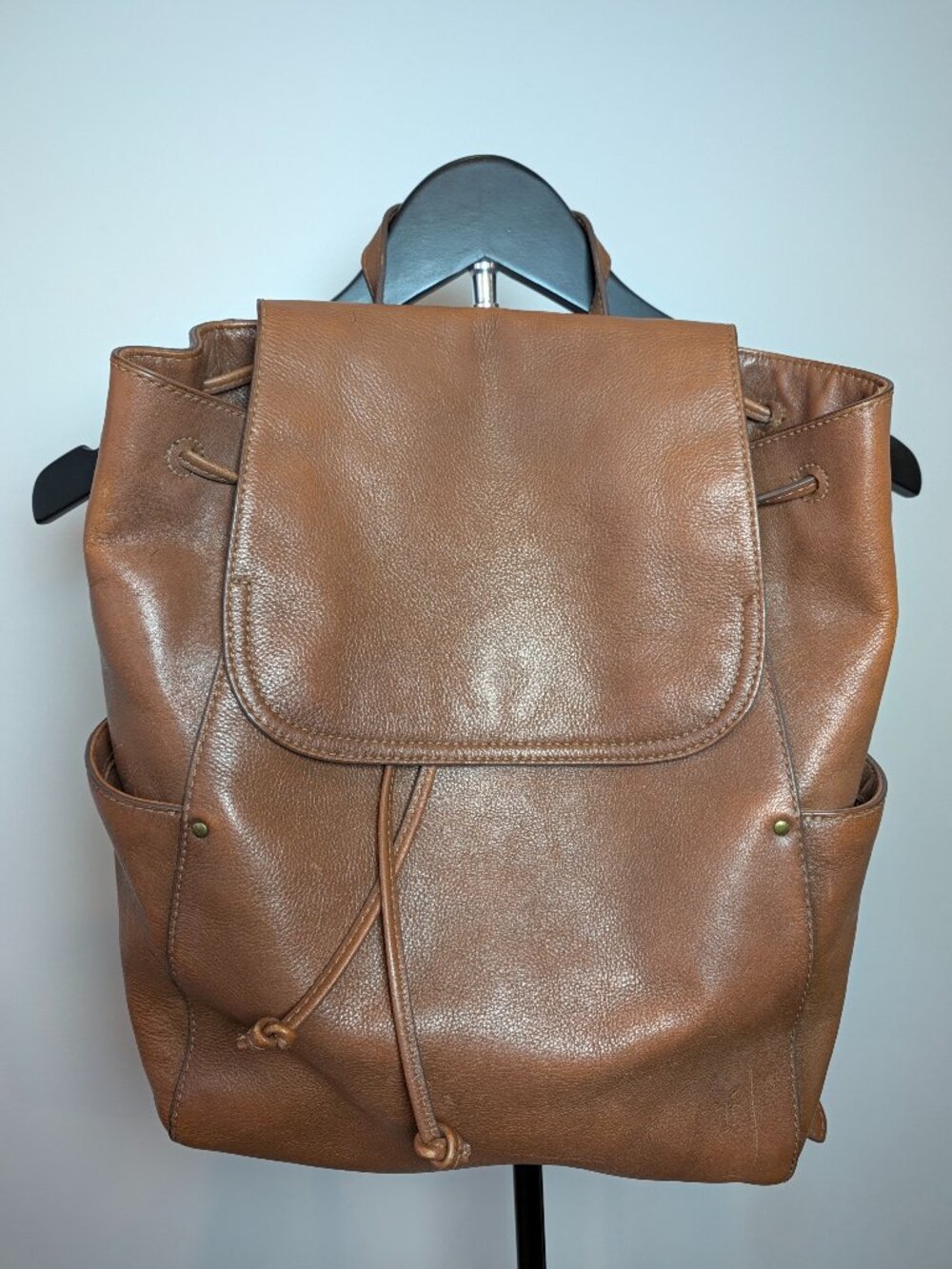 FRYE Olivia Leather Backpack - Cognac (Brown)